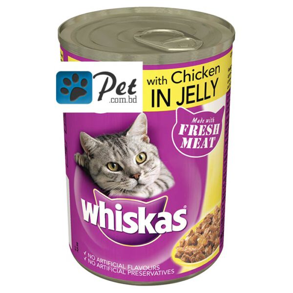 Whiskas Can in Jelly with Chicken