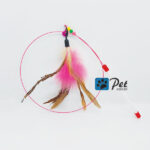 Cat Teaser Toy - Steel Wire with Feather