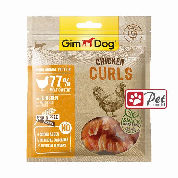 GimDog Chicken Curls Dog Treat GimDog Chicken Curls Dog Treat (55g) - Image 1