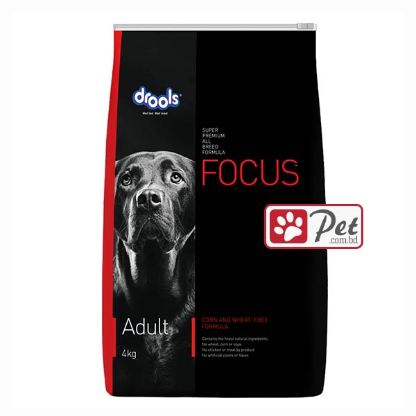 Drools Focus Adult – Super Premium Dog Food (4kg) Drools Focus Adult - Super Premium Dog Food (4kg) - Image 1