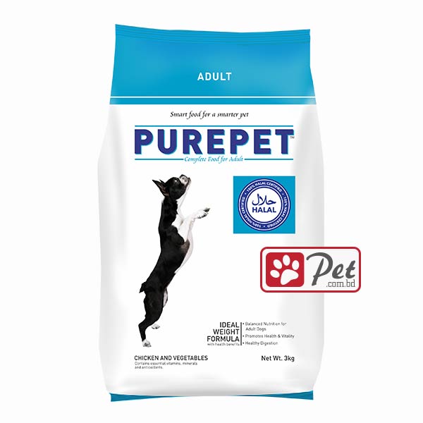 PurePet Dog Food - Chicken & Vegetable (3kg) PurePet Dog Food - Chicken & Vegetable (3kg) - Image 1