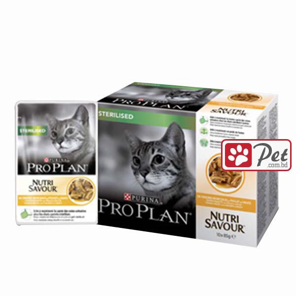 Purina Pro Plan NutriSavour Sterilised Cat Chicken in Gravy
