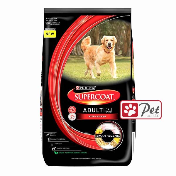 Purina SuperCoat SmartBlend Adult Dog Food with Chicken (3kg) Purina SuperCoat SmartBlend Adult Dog Food with Chicken (10kg) - Image 1