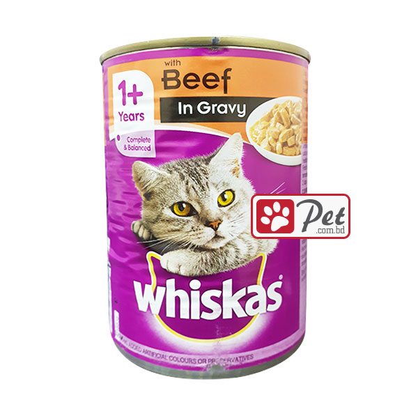 whiskas beef in gravy