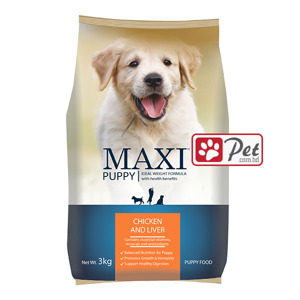 Maxi-Puppy-Food---Chicken-and-Liver-(3kg) Maxi Puppy Food - Chicken & Liver (3kg) - Image 1
