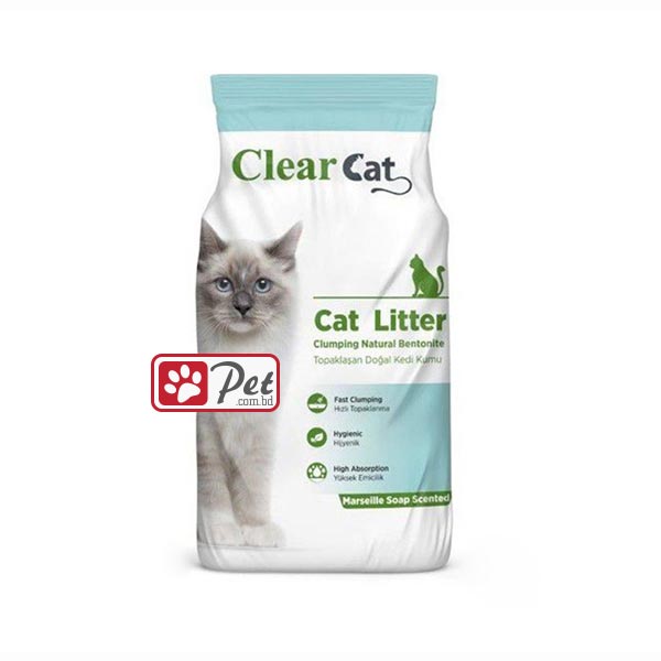 Clear Cat Clumping Cat Litter Marseille Soap 5kg Pet Com Bd