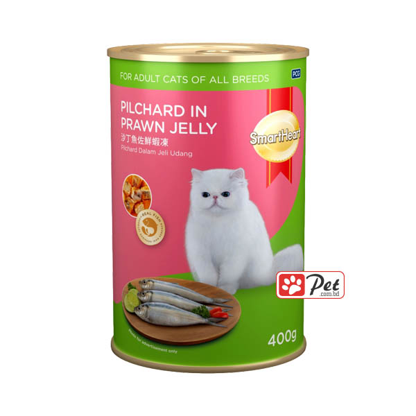 SmartHeart Cat Can - Pilchard in Prawn Jelly (400gm)