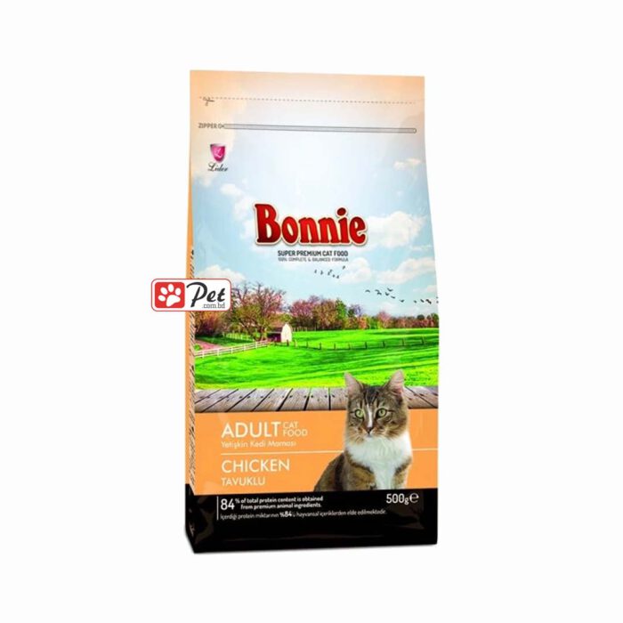 Bonnie Adult Cat Food - Chicken - 500g
