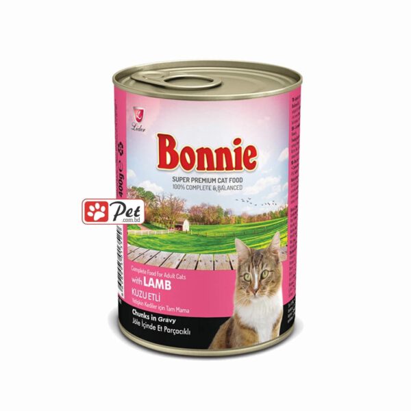 Bonnie Cat Can - Lamb Chunks in Gravy (415g)