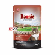 Bonnie Cat Pouch - Beef Chunks in Jelly (100g)