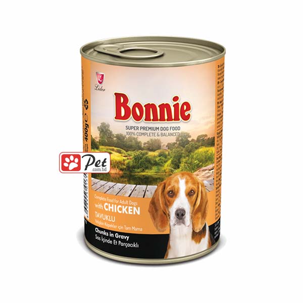 Bonnie Dog Can - Chicken Chunks in Gravy (400g)