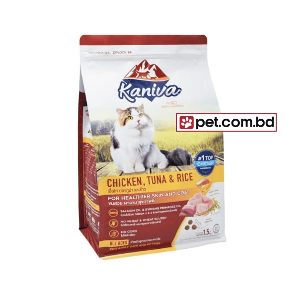 Kaniva Cat Food - Chicken, Tuna & Rice (3.2kg) - PET.COM.BD
