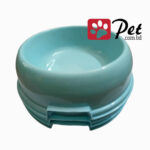 Plastic Pet Food Bowl - Blue