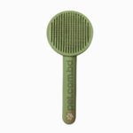 Self Cleaning Grooming Brush- Olive Green