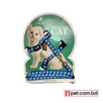 For Pet Harness for Cat - Blue with Paw Print