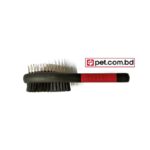 Double Sided Grooming Brush - Black and Red