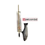 Cat Wooden Stick Teaser Toy - Fish - Black/White