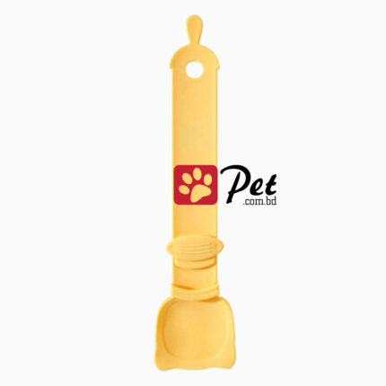 Cat Treat Feeding Spoon - Wet Creamy Cat Snack Stick Squeezer (Orange)