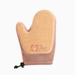 Pet Silicone Dual Use Grooming Glove - Pet Hair Removal Massage Brush (Pink)